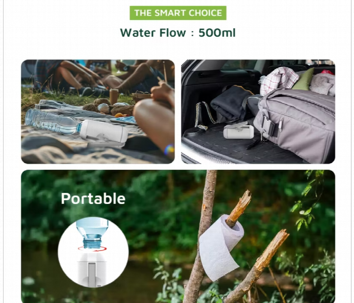 Green Lion Electric Pocket Bidet  450Mah White - Zoom Image 3