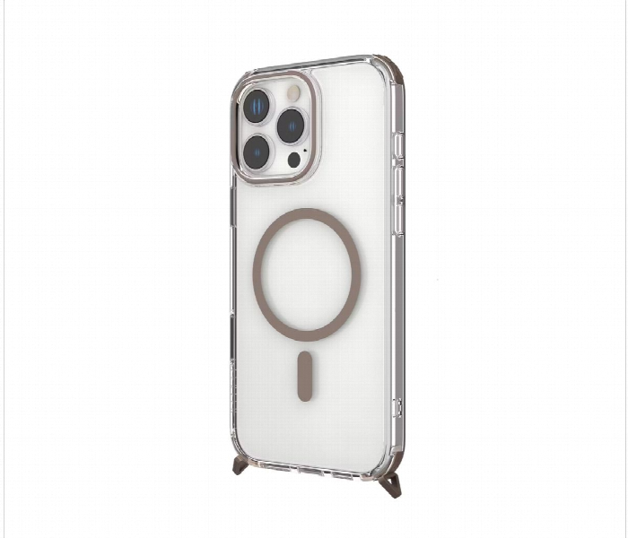 Levelo Celeste Magsafe Case With Crossbody Strap For Iphone 16 Pro Rose Gold - Zoom Image 3