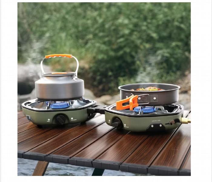 Green Lion Twin Flame Foldable Camping Stove - Zoom Image 2