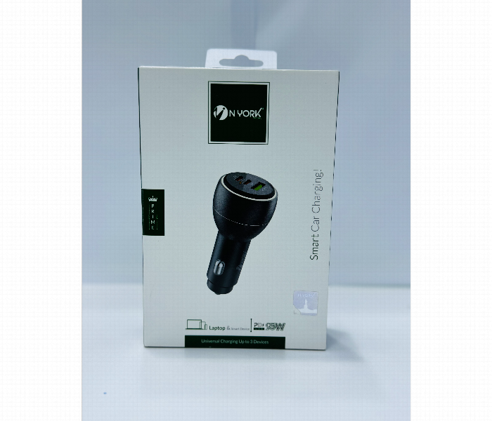 Nyork Smart Car Charger 95W Universal Charging Up To 3 Devices - Zoom Image