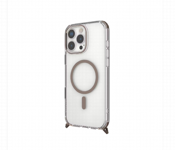 Levelo Celeste Magsafe Case With Crossbody Strap For Iphone 16 Pro Max Rose Gold - Zoom Image 2