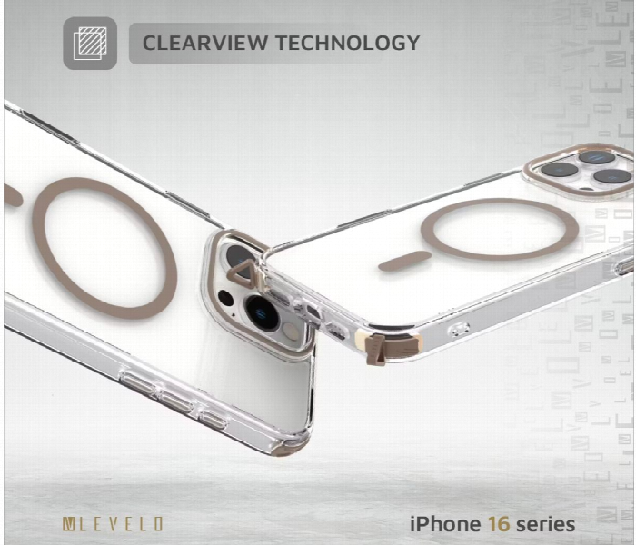Levelo Celeste Magsafe Case With Crossbody Strap For Iphone 16 Pro Max Rose Gold - Zoom Image 3