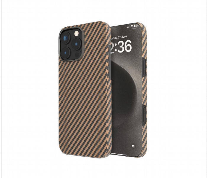 Levelo Sergei 1500D Aramid Fiber Case For Iphone 16 Pro Max Desert Rose - Zoom Image 1