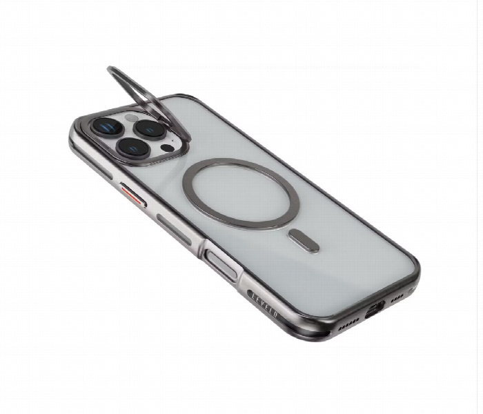 Levelo Elio Pc Case With Camera Ring Stand For Iphone 16 Pro Titanium - Zoom Image 3