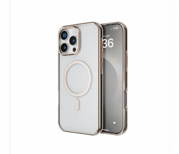 Levelo Elio Pc Case With Camera Ring Stand For Iphone 16 Pro Rose Gold - Zoom Image 2