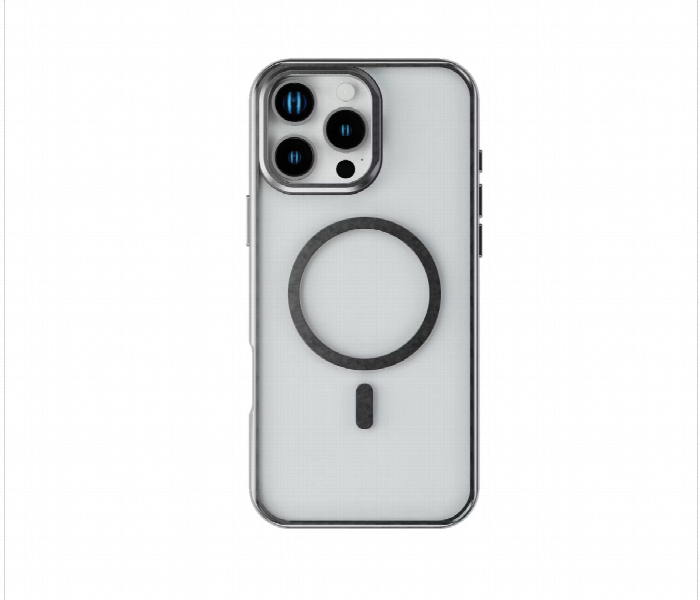 Levelo Elio Pc Case With Camera Ring Stand For Iphone 16 Pro Silver - Zoom Image 3