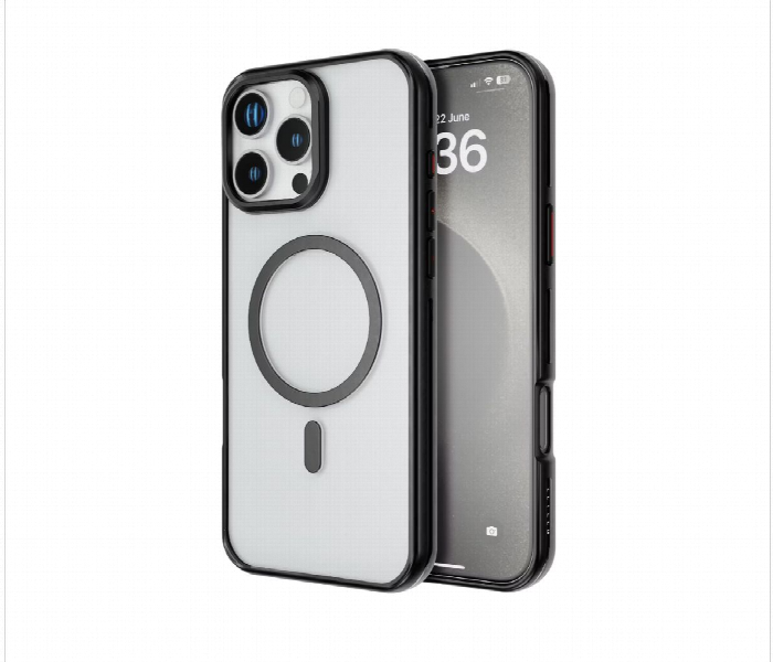 Levelo Elio Pc Case With Camera Ring Stand For Iphone 16 Pro Max Black - Zoom Image 2