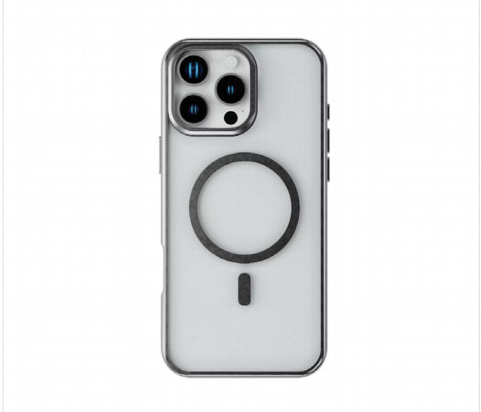 Levelo Elio Pc Case With Camera Ring Stand For Iphone 16 Pro Max Silver - Zoom Image 2