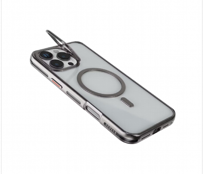 Levelo Elio Pc Case With Camera Ring Stand For Iphone 16 Pro Max Titanium - Zoom Image 3