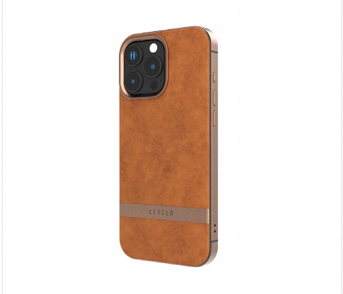 Levelo Pelle Leather Case For Iphone 16 Pro Brown - Zoom Image 2