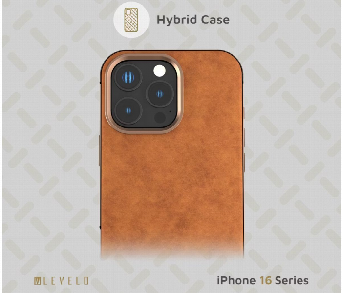 Levelo Pelle Leather Case For Iphone 16 Pro Max Brown - Zoom Image 4