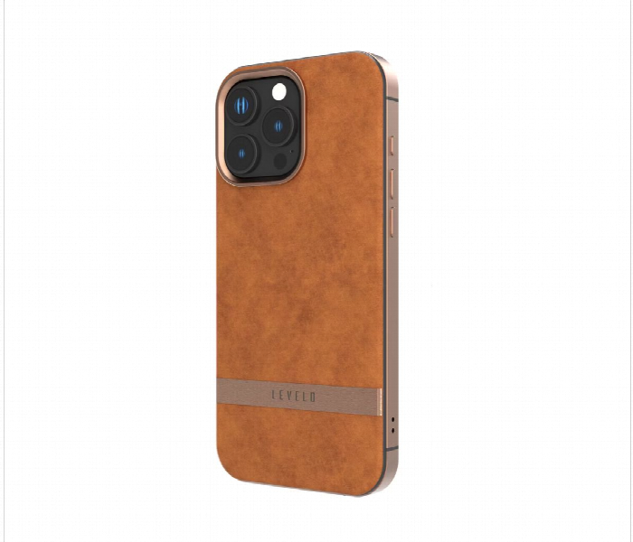 Levelo Pelle Leather Case For Iphone 16 Pro Max Brown - Zoom Image 2