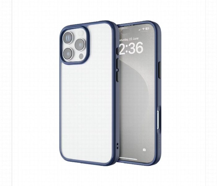 Levelo Solo Case For Iphone 16 Pro Blue - Zoom Image 1