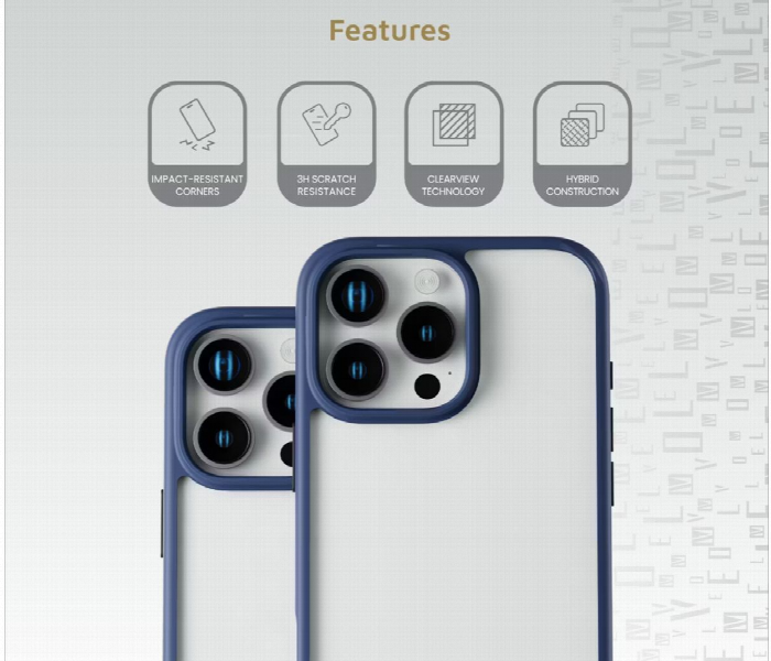Levelo Solo Case For Iphone 16 Pro Blue - Zoom Image 3