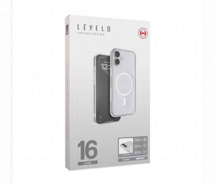 Levelo Magsafe Clara Clear Case For Iphone 16 Clear - Zoom Image 5