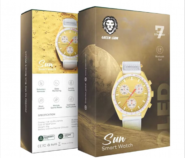 Green Lion Sun Smart Watch  1.28Inch Oled Display - Zoom Image 2