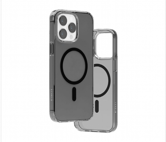 Levelo Magsafe Clara Iphone 14 Pro Clear Back Case Smoke Clear - Zoom Image 2