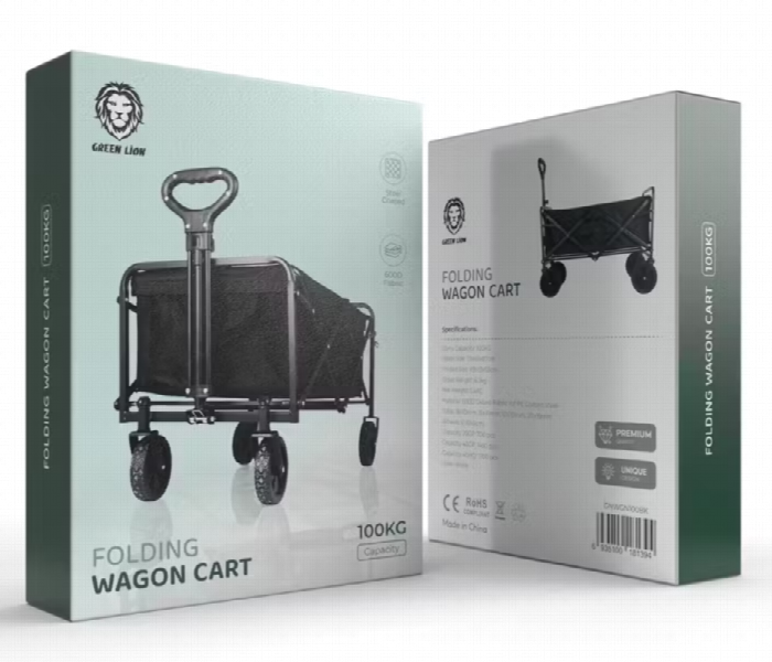 Green Lion Folding Wagon Cart Carry Capacity 100Kg - Zoom Image 3