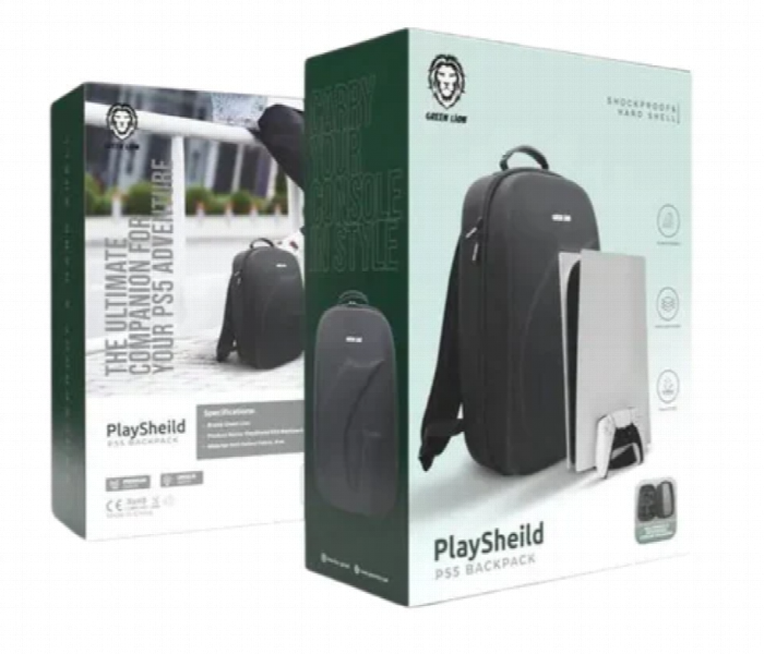 Green Lion Playshield Ps5 Backpack Black - Zoom Image 2