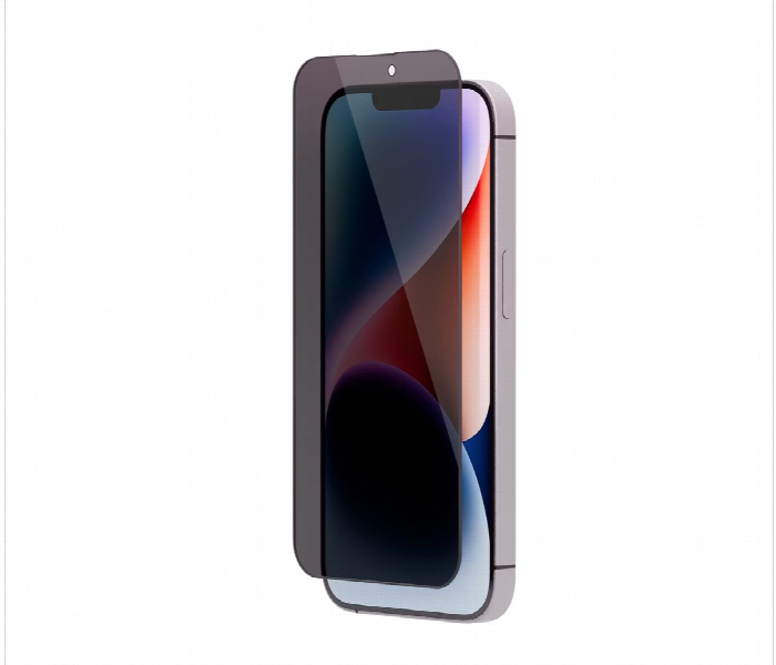 Levelo Privacy Black Edition Silicone Edge Tempered Screen Protector For Iphone 14 Plus Or 13 Pro Max 6.7 Inch - Zoom Image 1