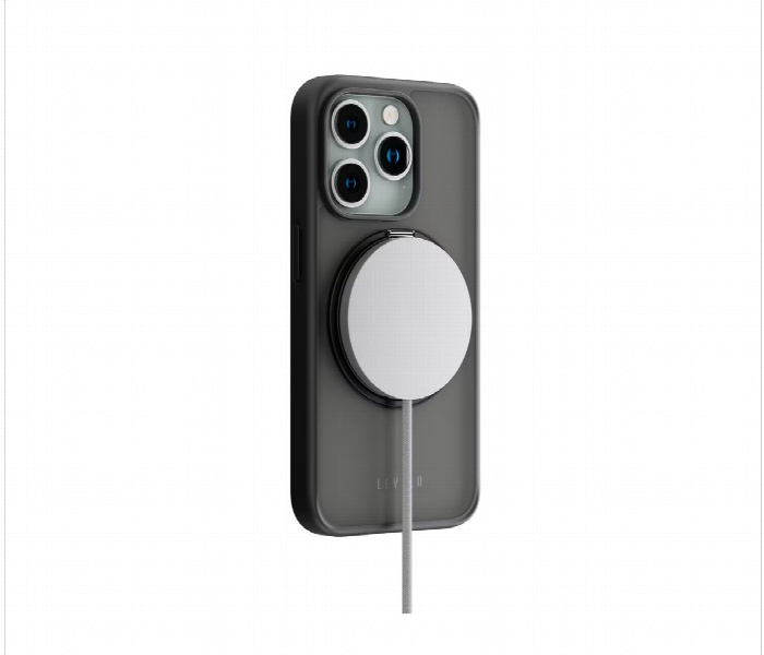 Levelo Magsafe Ringo Multi Functional Kickstand Case For Iphone 15 Pro Max Black - Zoom Image 4