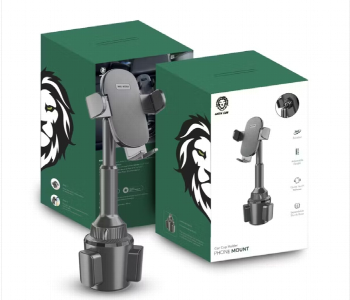 Green Lion Car Cup Holder Phone Mount  360 Degrees - Zoom Image 2