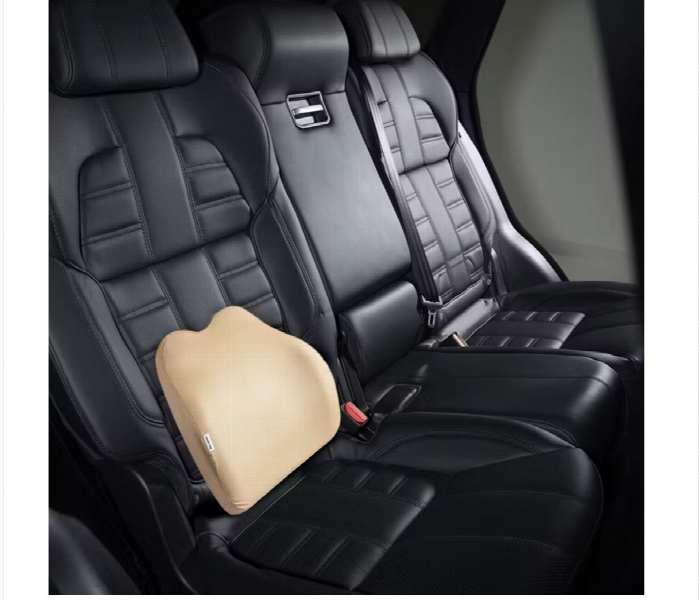 Green Lion Car Seat Back Cusion Light Brown - Zoom Image 2