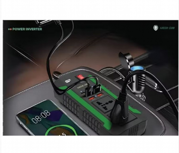 Green Lion Spark 300 Power Inverter   Portable 300W Ac With Usb Ports - Zoom Image 2