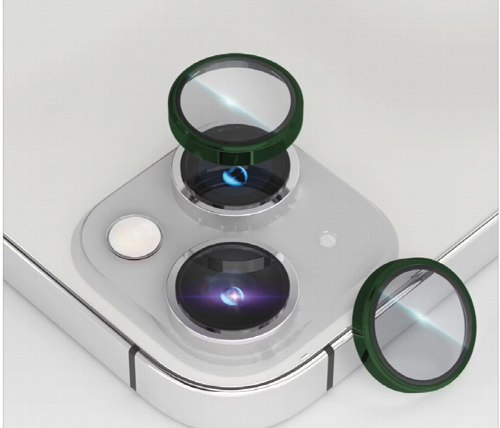 Levelo Lucent Duo 9H Hardness Camera Lens Protector For Iphone 14 Or 14 Plus Alpine Green - Zoom Image 2
