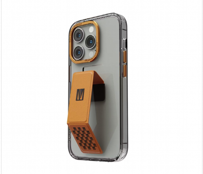 Levelo Morphix Clara Gripstand Iphone 14 Pro Imd Clear Back Case Orange - Zoom Image 1
