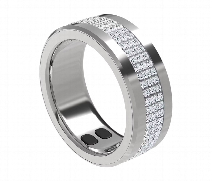 Porodo Jewels Smart Ring With Health Tracker 9 19.1Mm  Silver - Zoom Image 1