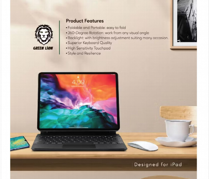 Green Lion Magic Keyboard For 500Mah Arabic And English - Zoom Image 4