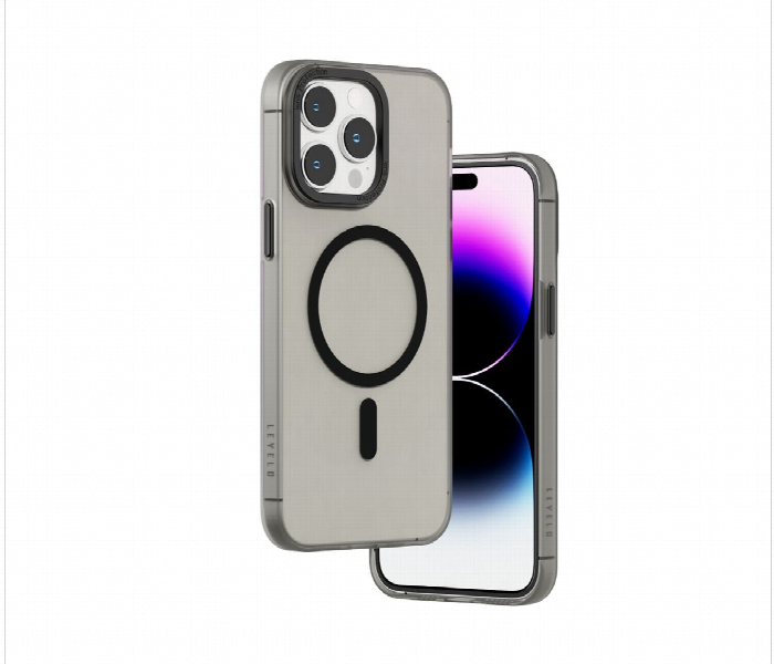 Levelo Magsafe Glory Back Case For Iphone 14 Pro Matte Grey Grey - Zoom Image 2