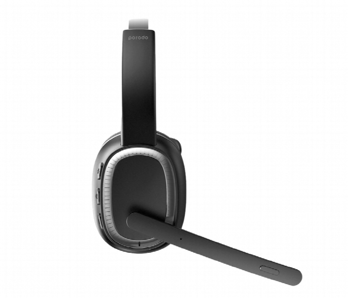 Porodo Enc Wireless Work Headphone Black - Zoom Image 2
