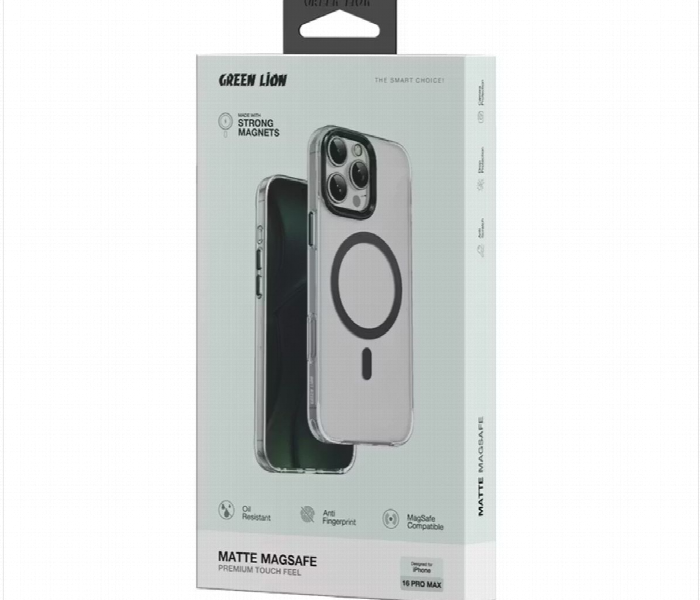 Green Lion Matte Magsafe Case For Iphone 16 Pro - Zoom Image 3