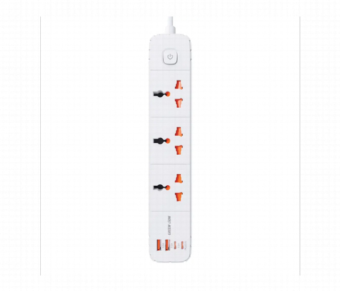 Green Lion Gs 300 Power Socket 2500W  White - Zoom Image 1