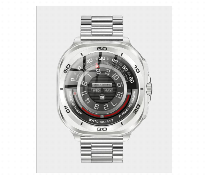 Swiss Military Dom 7 Smart Watch . Silver Frame With Silvermetal Strap - Zoom Image 3