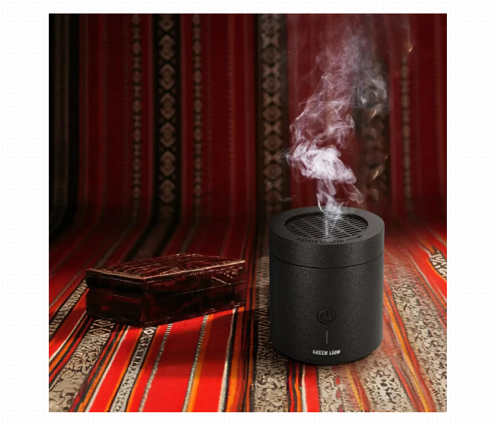 Green Lion Dune Bakhour Incense Burner . Black - Zoom Image 1