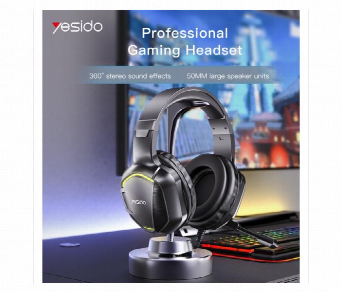 Yesido Ek01 Stereo Sound Gaming Headset Headphone With Microphone And Led Light Design - Zoom Image 3