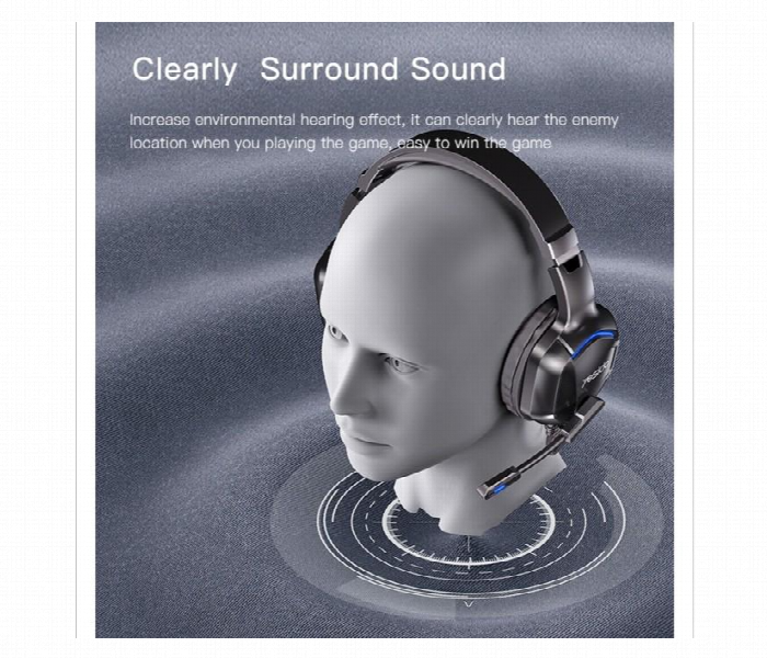 Yesido Ek01 Stereo Sound Gaming Headset Headphone With Microphone And Led Light Design - Zoom Image 4