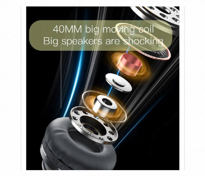 Ep03 Bluetooth Wireless Foldable Headphone . Black - Zoom Image 3