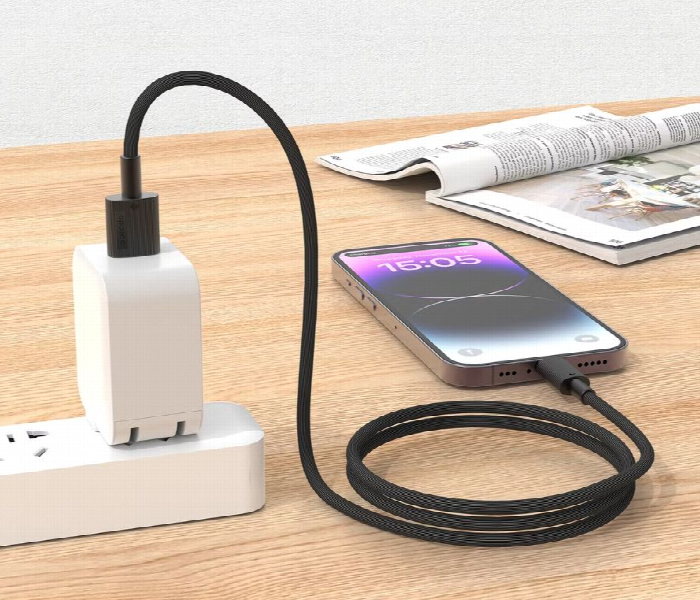 Porodo Usb A To Lightning Durable Charging Cable Black - Zoom Image 2