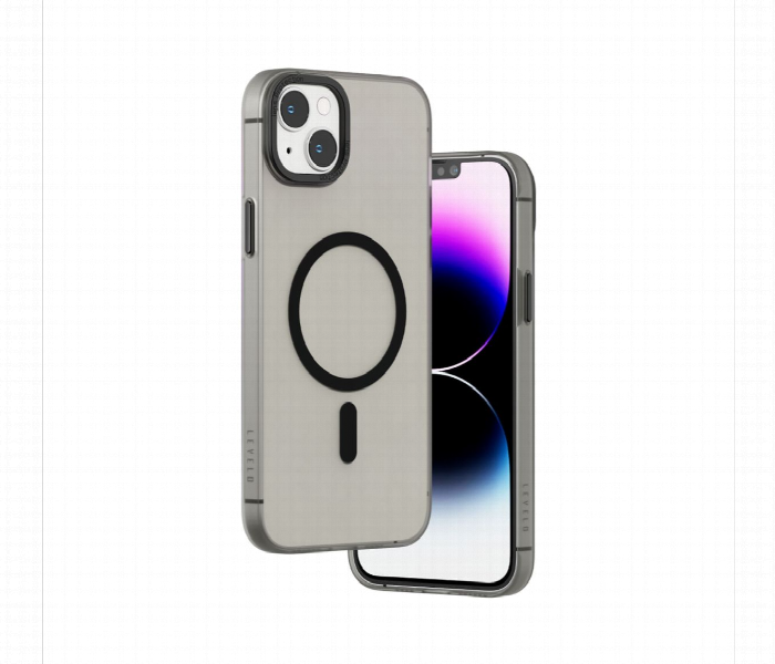 Levelo Magsafe Glory Back Case For Iphone 14 Plus Matte Grey Grey - Zoom Image 2