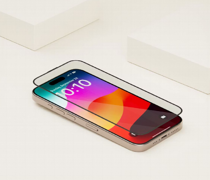 Levelo Full Screen Soft Edge Twice Tempered Glass For Iphone 15 Pro Max - Zoom Image 2