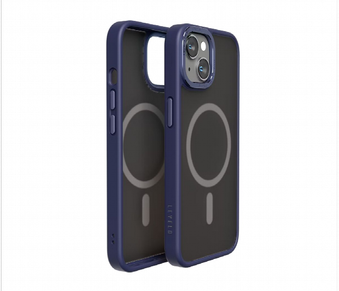 Levelo Magsafe Kayo Iphone 14 Matte Back Case Blue - Zoom Image 1