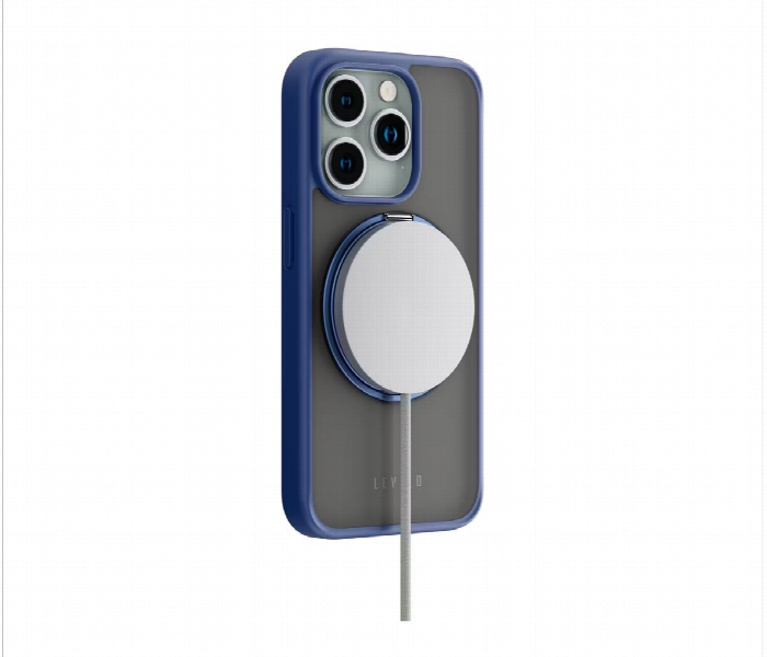 Levelo Magsafe Ringo Multi Functional Kickstand Case For Iphone 15 Pro Max Blue - Zoom Image 3