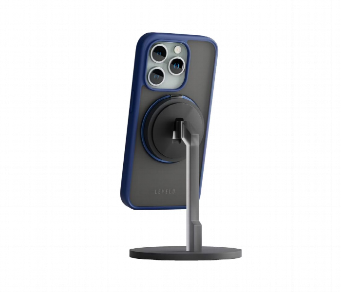 Levelo Magsafe Ringo Multi Functional Kickstand Case For Iphone 15 Pro Max Blue - Zoom Image 4