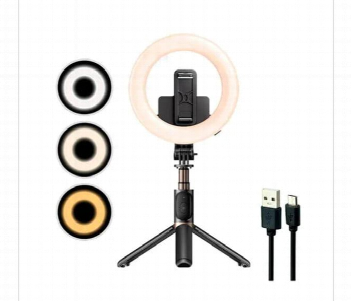 Yesido Selfie Stick With Wireless Ring Light Tripod . Sf12 - Zoom Image 2