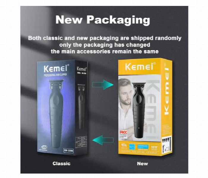 Kemei 2299 Trimmer Professional Cordless Hair Clipper For Men Electric Beard Trimmers Barber Hair Cuttings Kit - Zoom Image 2