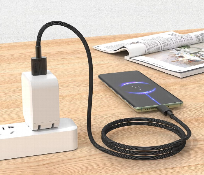 Porodo Usb A To Type C Durable Charging Cable Black - Zoom Image 2